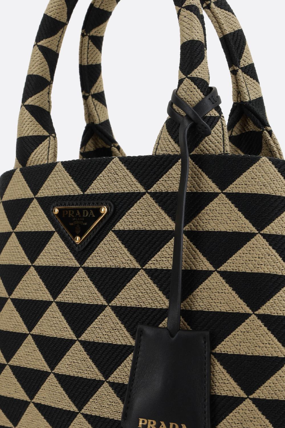 PRADA Borsa Shopping Prada Symbole Small In Jacquard