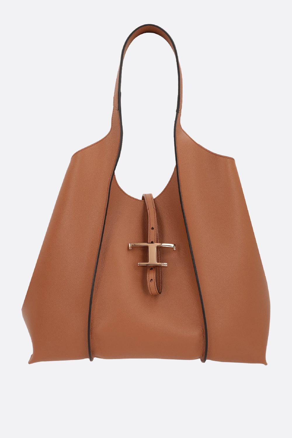 TOD'S borsa shopping Timeless media in pelle martellata