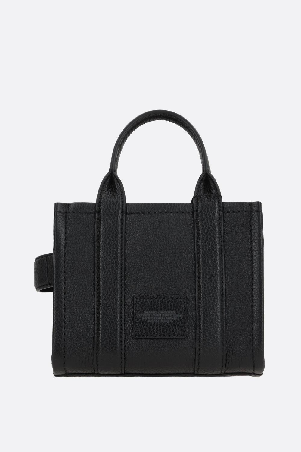 MARC JACOBS Borsa The Mini Tote In Pelle Martellata