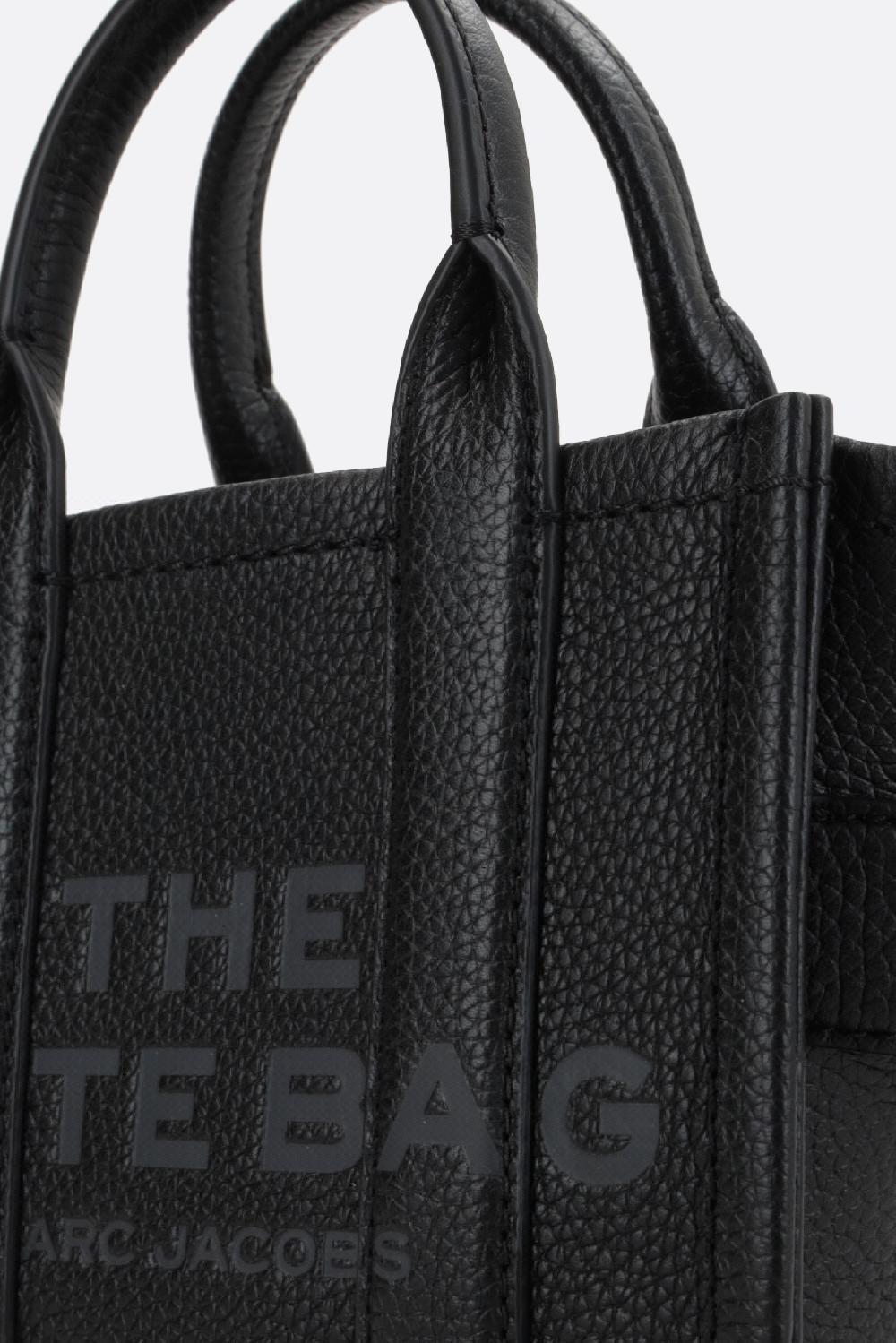 MARC JACOBS Borsa The Mini Tote In Pelle Martellata