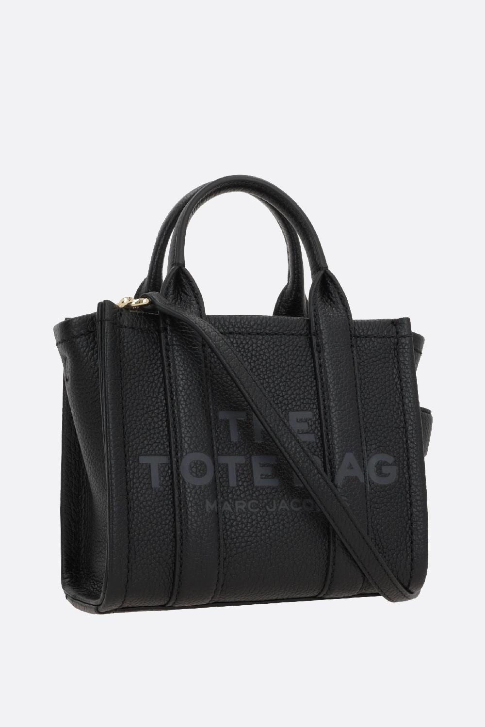 MARC JACOBS Borsa The Mini Tote In Pelle Martellata