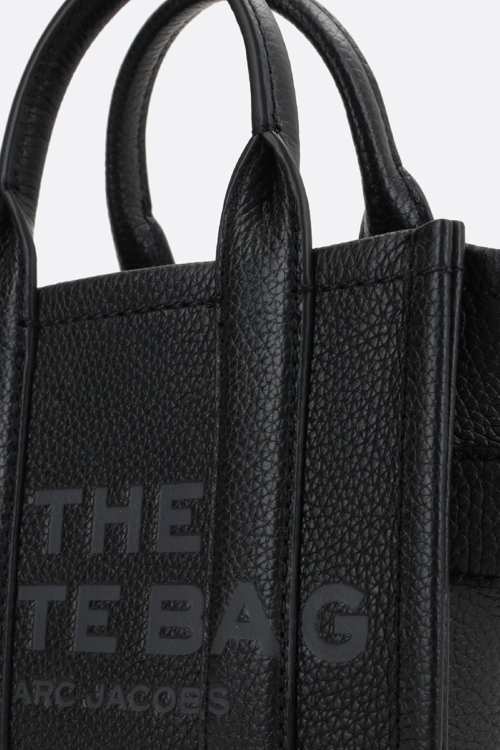 MARC JACOBS Borsa The Mini Tote In Pelle Martellata