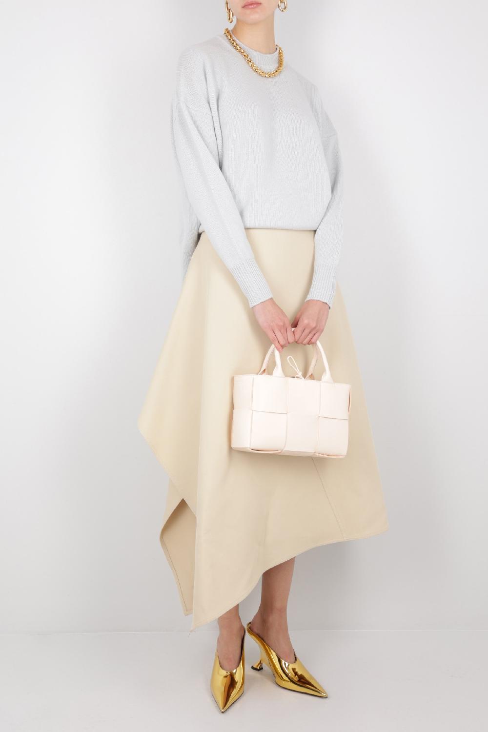 BOTTEGA VENETA Borsa Tote Arco Mini In Maxi Intrecciato Nappa