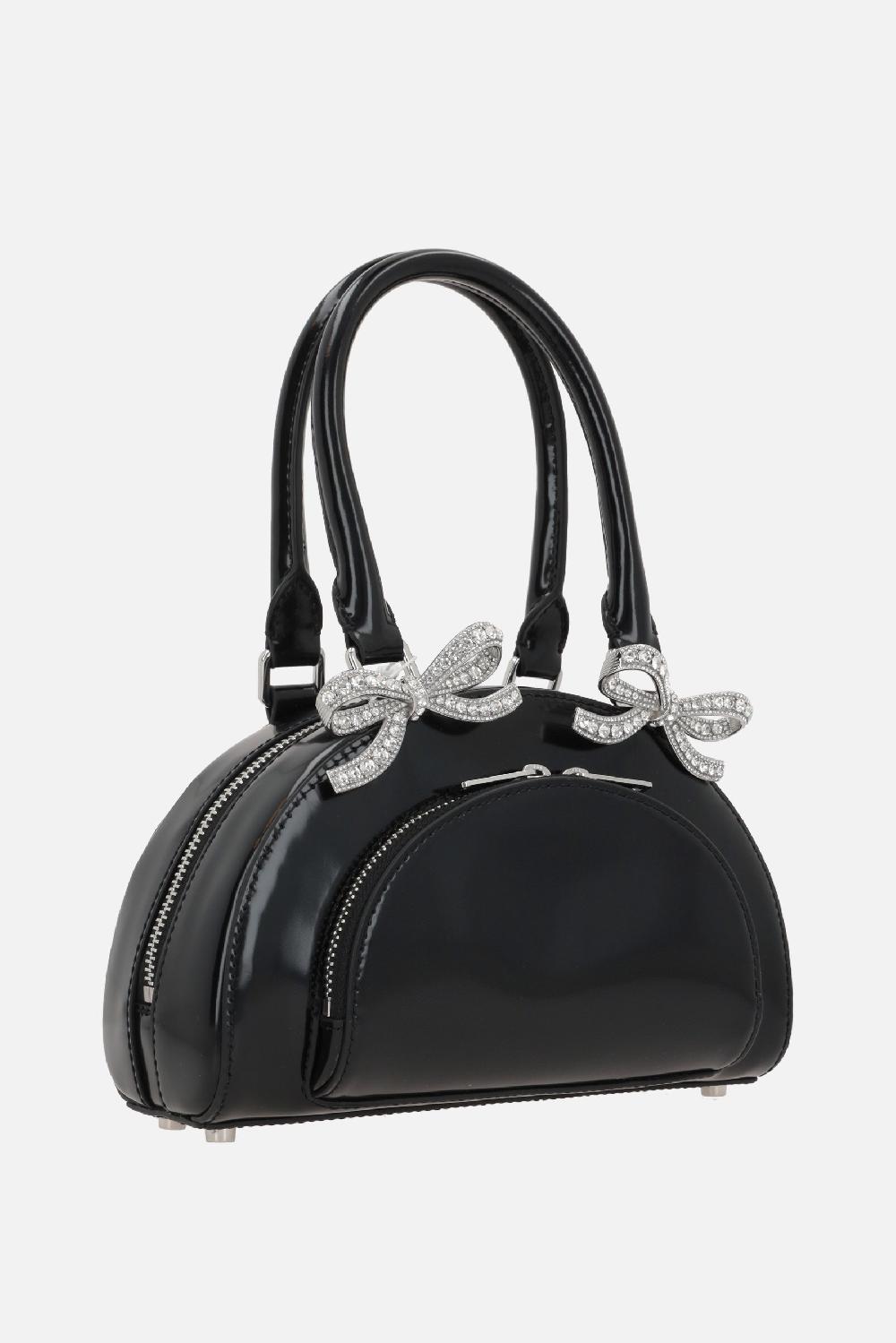 SELF PORTRAIT Borsa Tote Curved Mini In Pelle Lucida