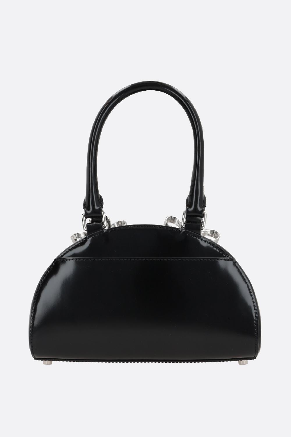 SELF PORTRAIT Borsa Tote Curved Mini In Pelle Lucida