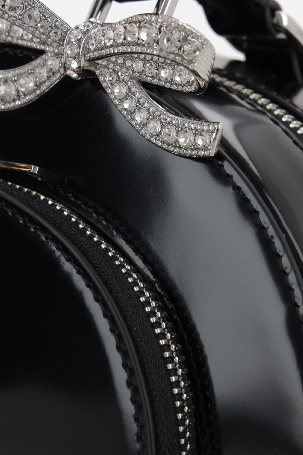 SELF PORTRAIT Borsa Tote Curved Mini In Pelle Lucida