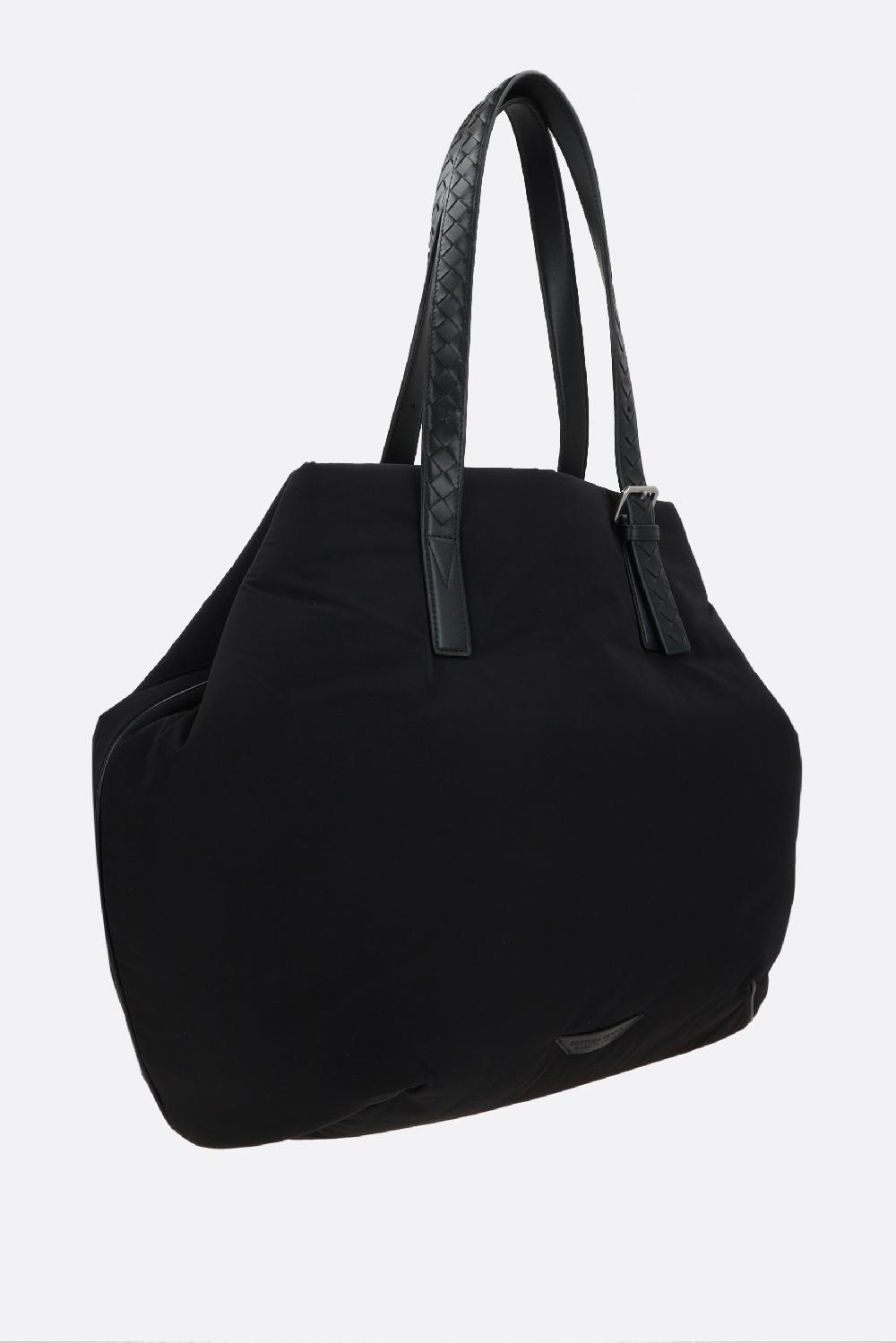 BOTTEGA VENETA Borsa Tote In Nylon E Intrecciato VN