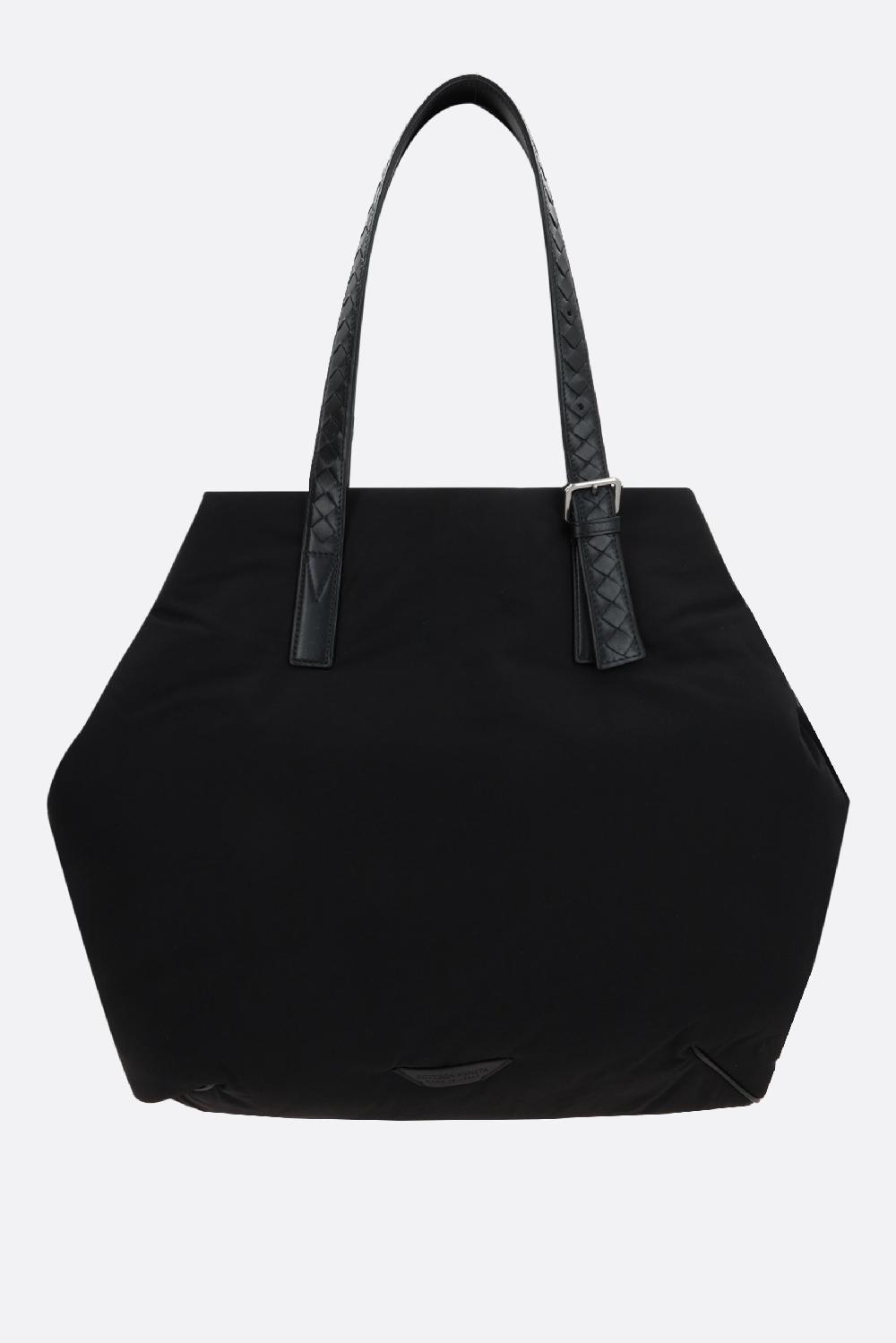 BOTTEGA VENETA borsa tote in nylon e Intrecciato VN