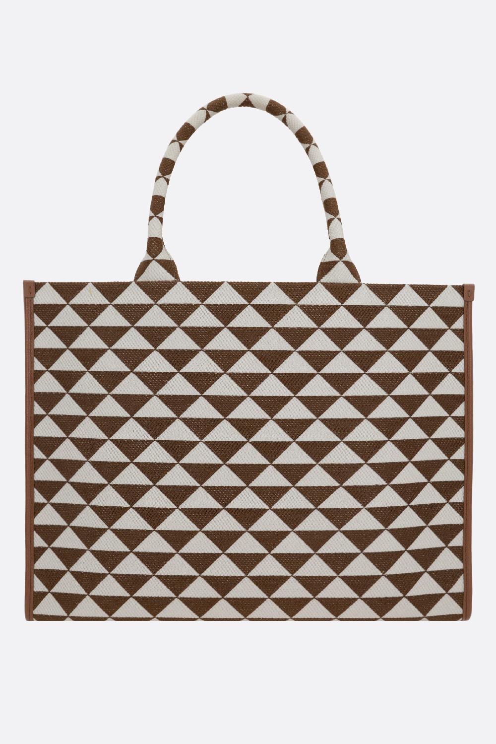 PRADA Borsa Tote Prada Symbole Large In Tessuto Jacquard