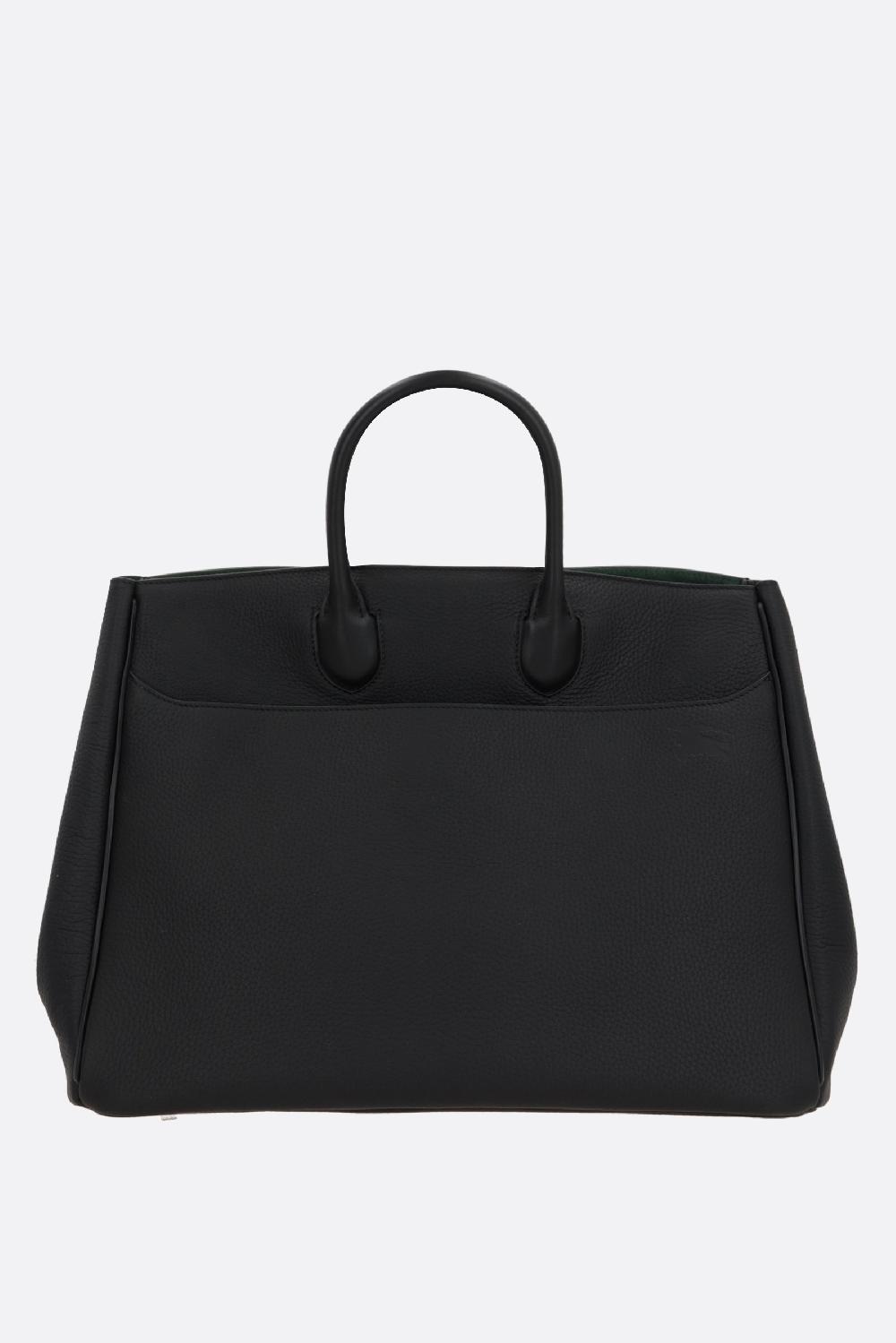 BURBERRY Borsa Tote Rocking Horse Media? In Pelle Martellata