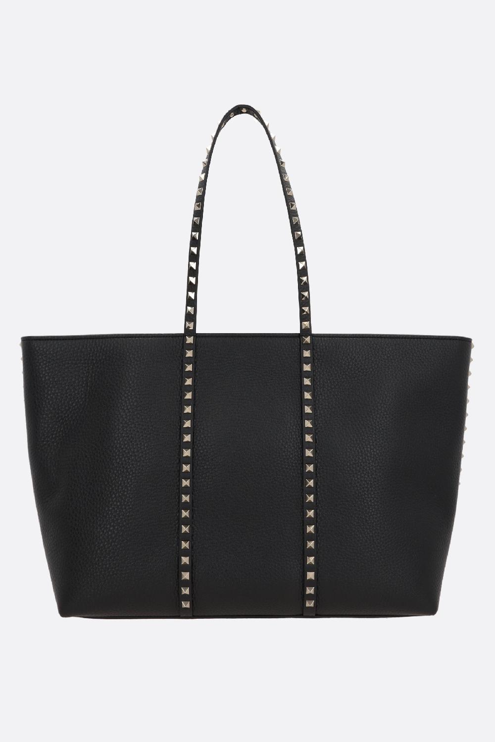 VALENTINO GARAVANI borsa tote Rockstud in pelle martellata