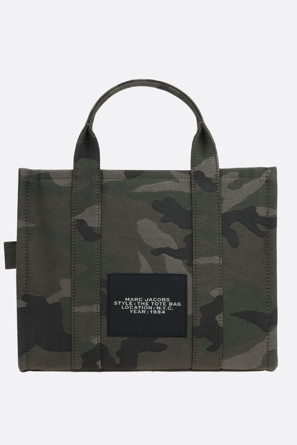 MARC JACOBS Borsa Tote The Camo Jacquard Medium In Canvas