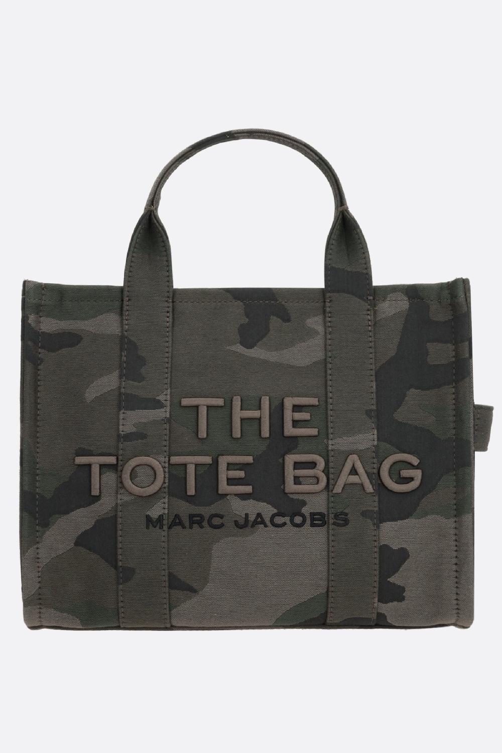 MARC JACOBS borsa tote The Camo Jacquard Medium in canvas