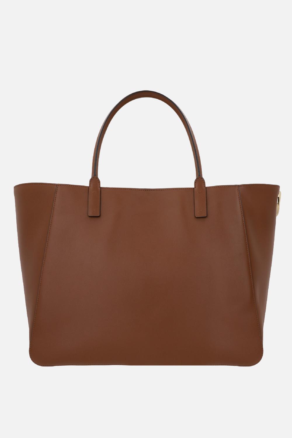 VALENTINO GARAVANI Borsa Tote VLogo Side In Pelle Liscia