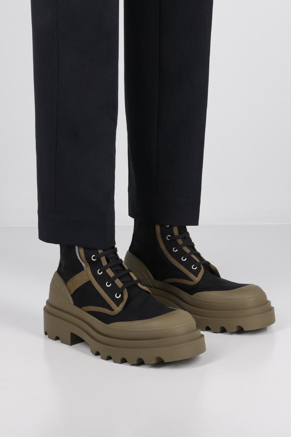 BOTTEGA VENETA Anfibio In Canvas Bicolore