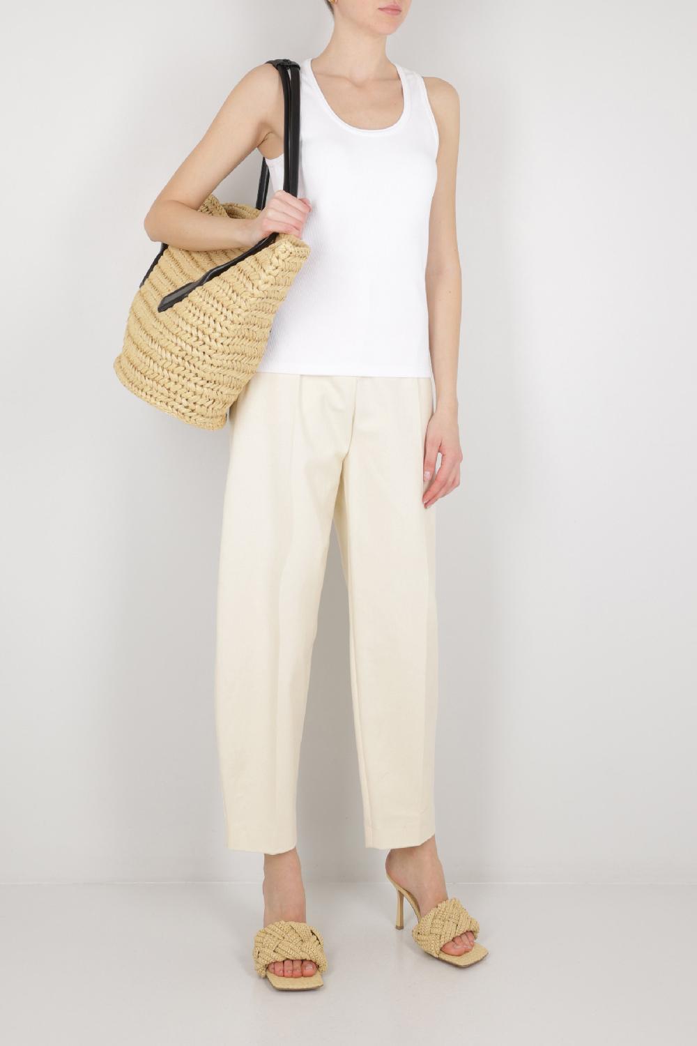 BOTTEGA VENETA Canotta In Cotone Stretch A Costine