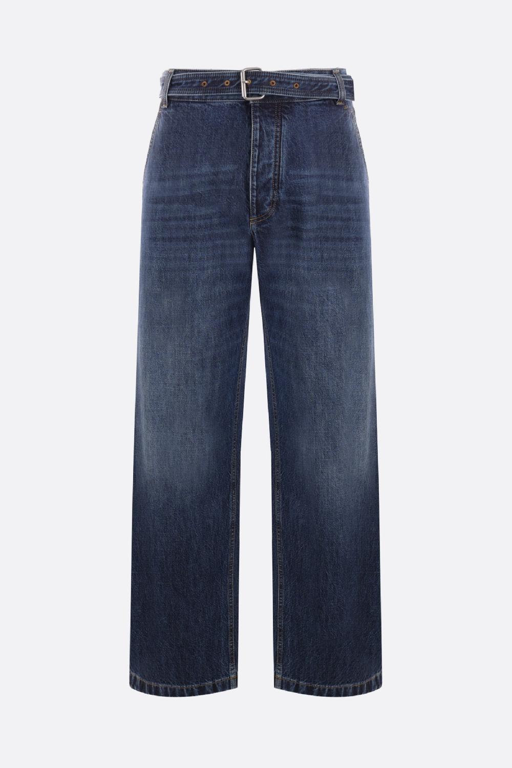 BOTTEGA VENETA Jeans A Gamba Larga In Denim