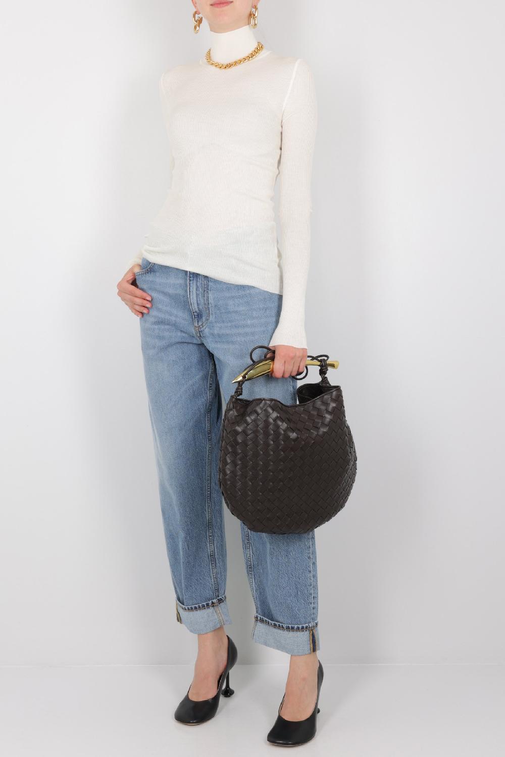 BOTTEGA VENETA Jeans Cropped Baggy-fit In Denim
