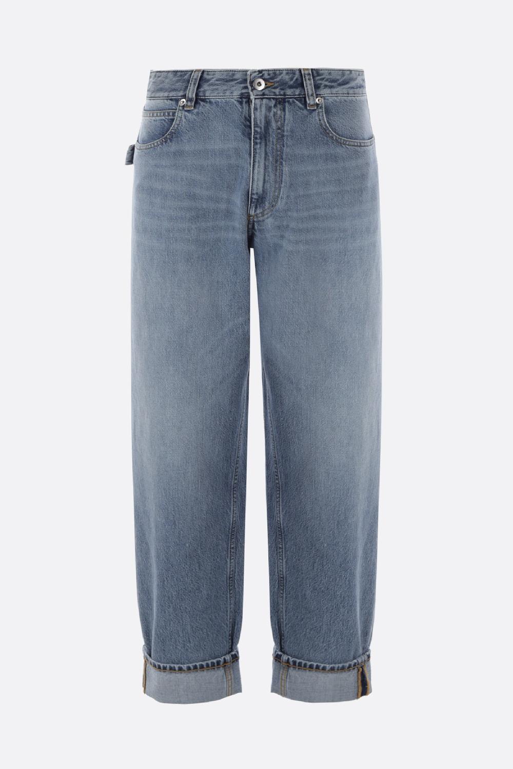 BOTTEGA VENETA jeans cropped baggy-fit in denim