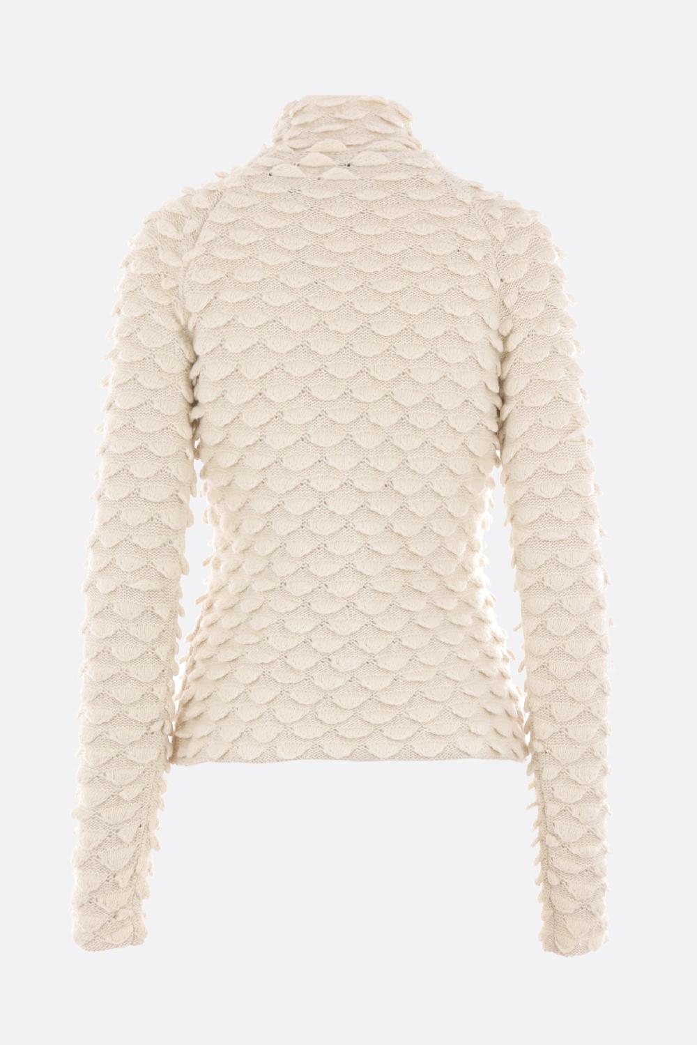 BOTTEGA VENETA Pullover Fish Scale In Misto Lana