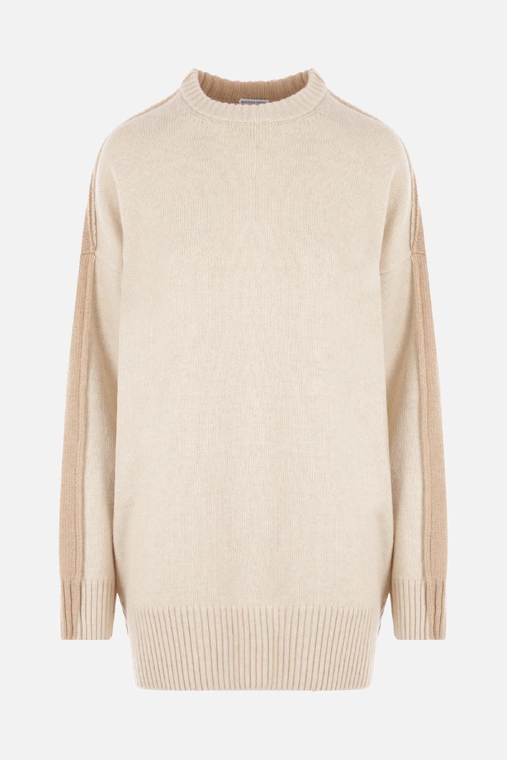 BOTTEGA VENETA pullover in lana bicolore