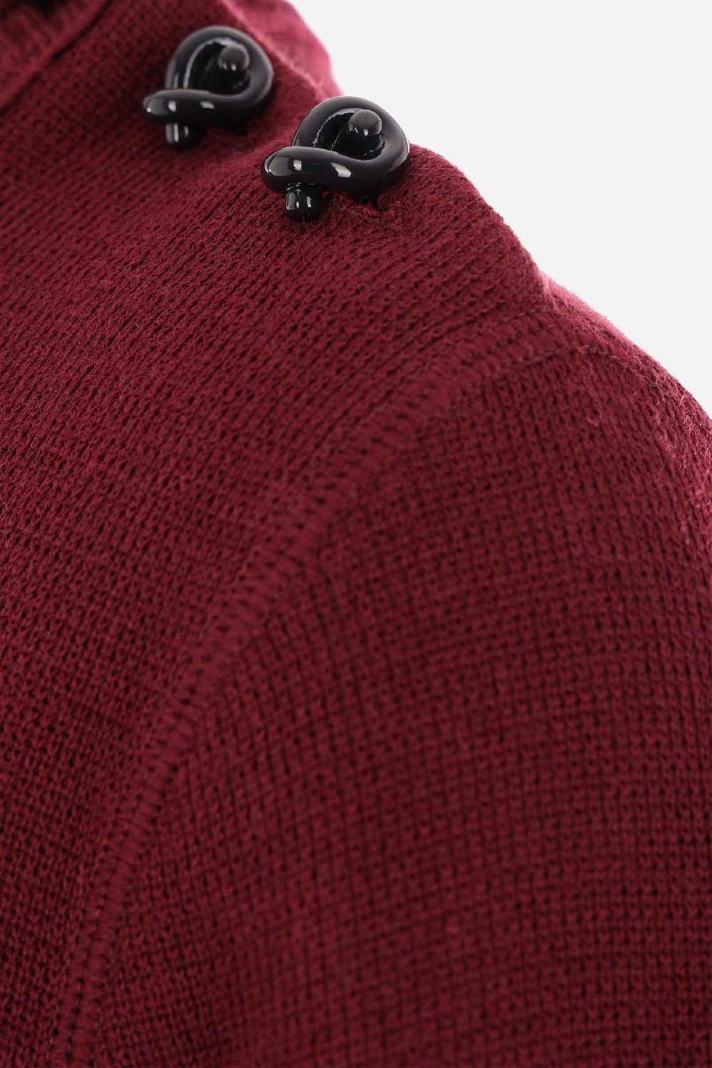 BOTTEGA VENETA Pullover In Lana Con Bottoni Nodo