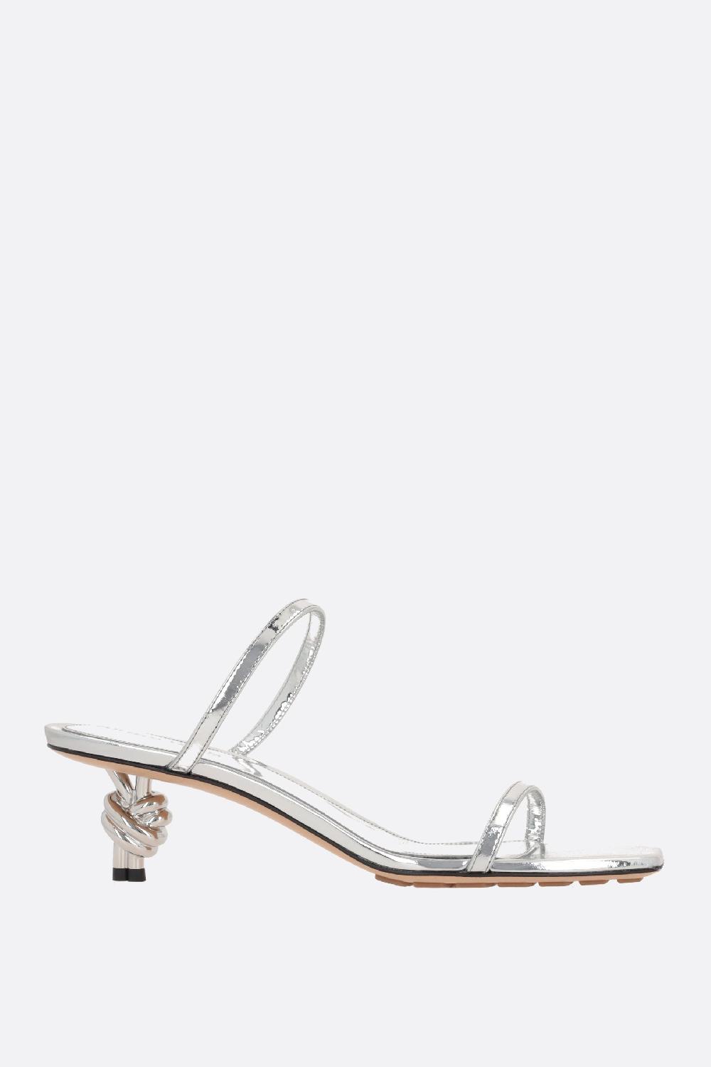 BOTTEGA VENETA sandalo Knot in nappa laminata