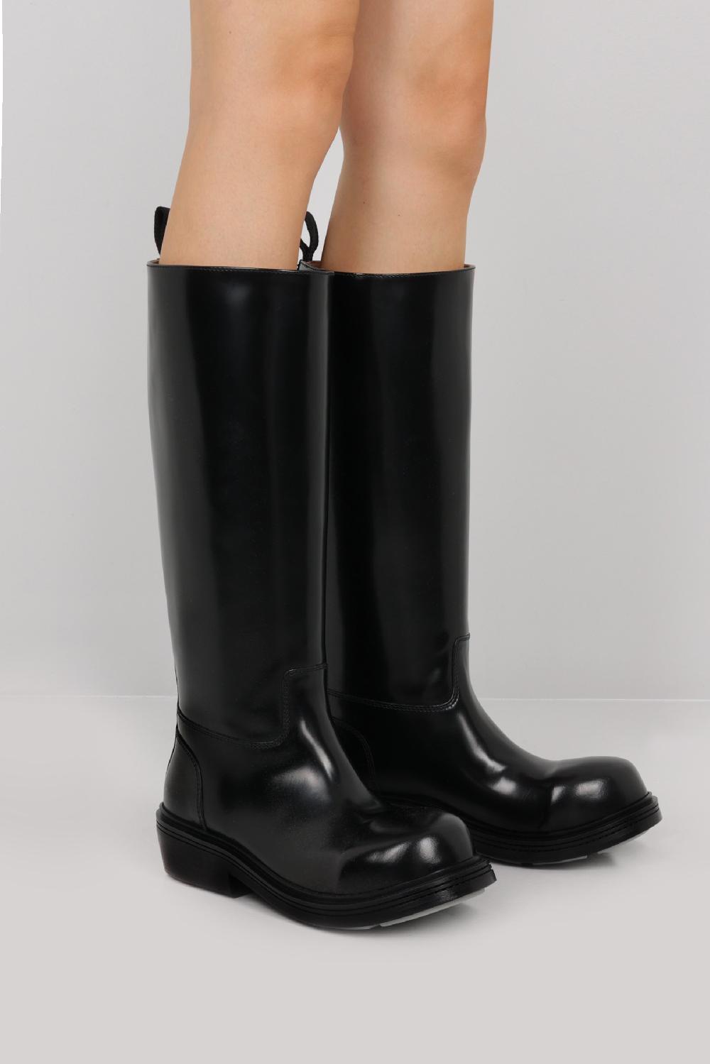 BOTTEGA VENETA Stivale Fireman In Pelle Spazzolata