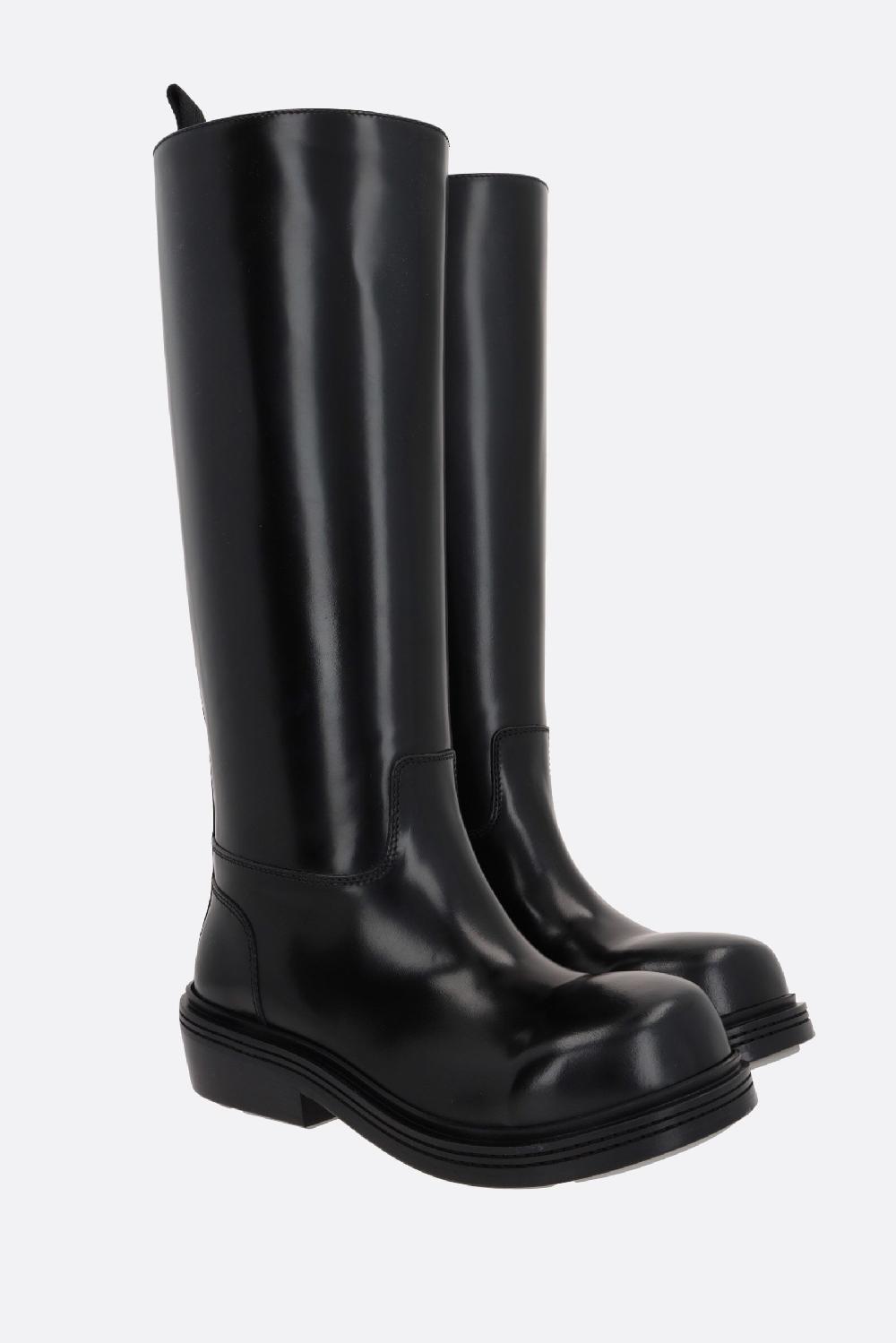 BOTTEGA VENETA Stivale Fireman In Pelle Spazzolata