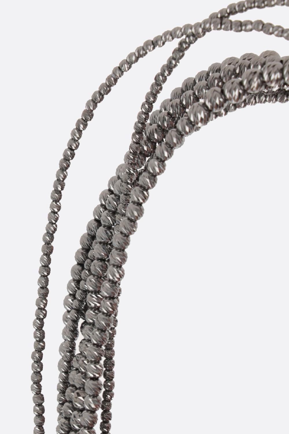 BRUNELLO CUCINELLI Bracciale Multigiro In Argento Sterling 925