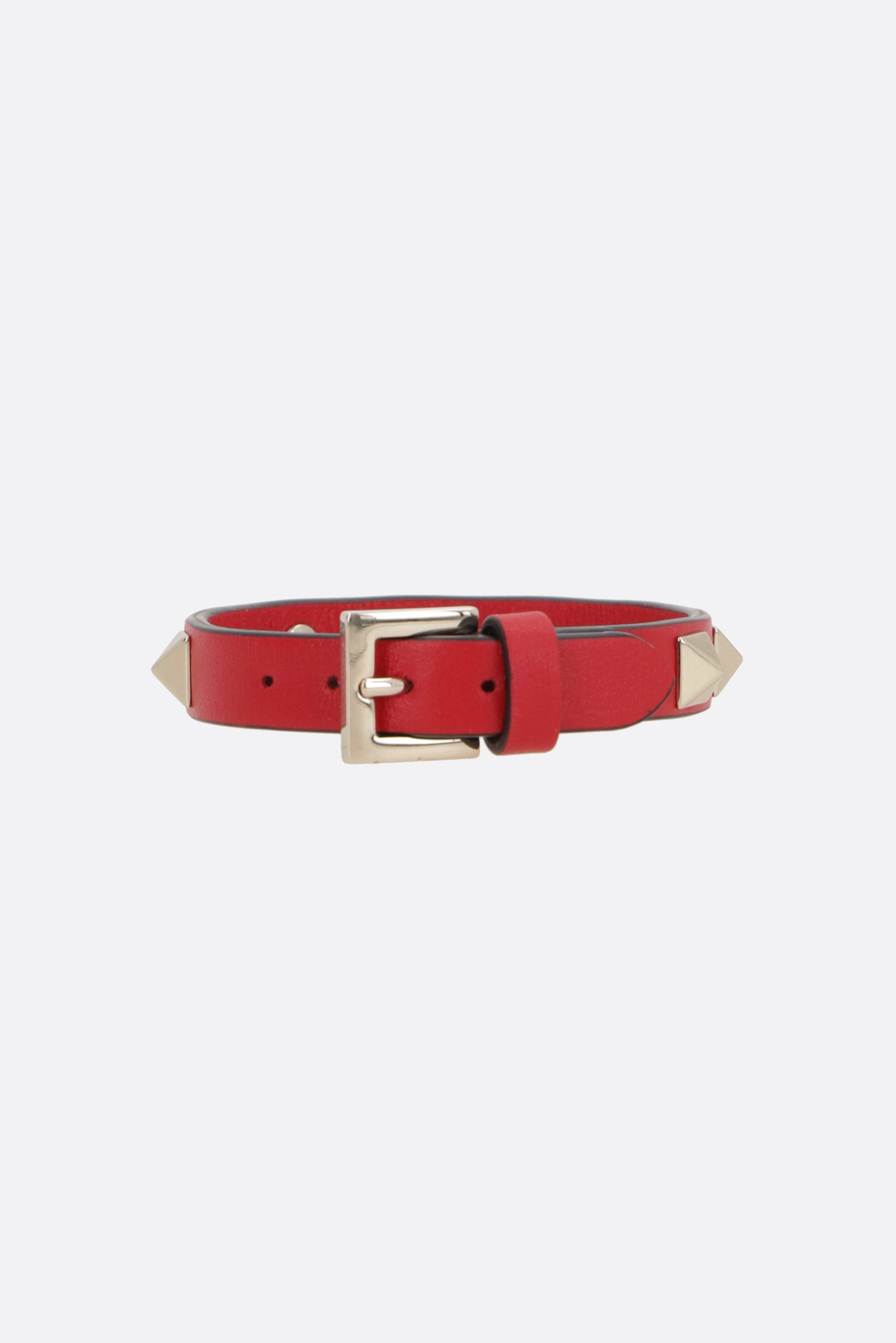 VALENTINO GARAVANI Bracciale Rockstud In Pelle Liscia