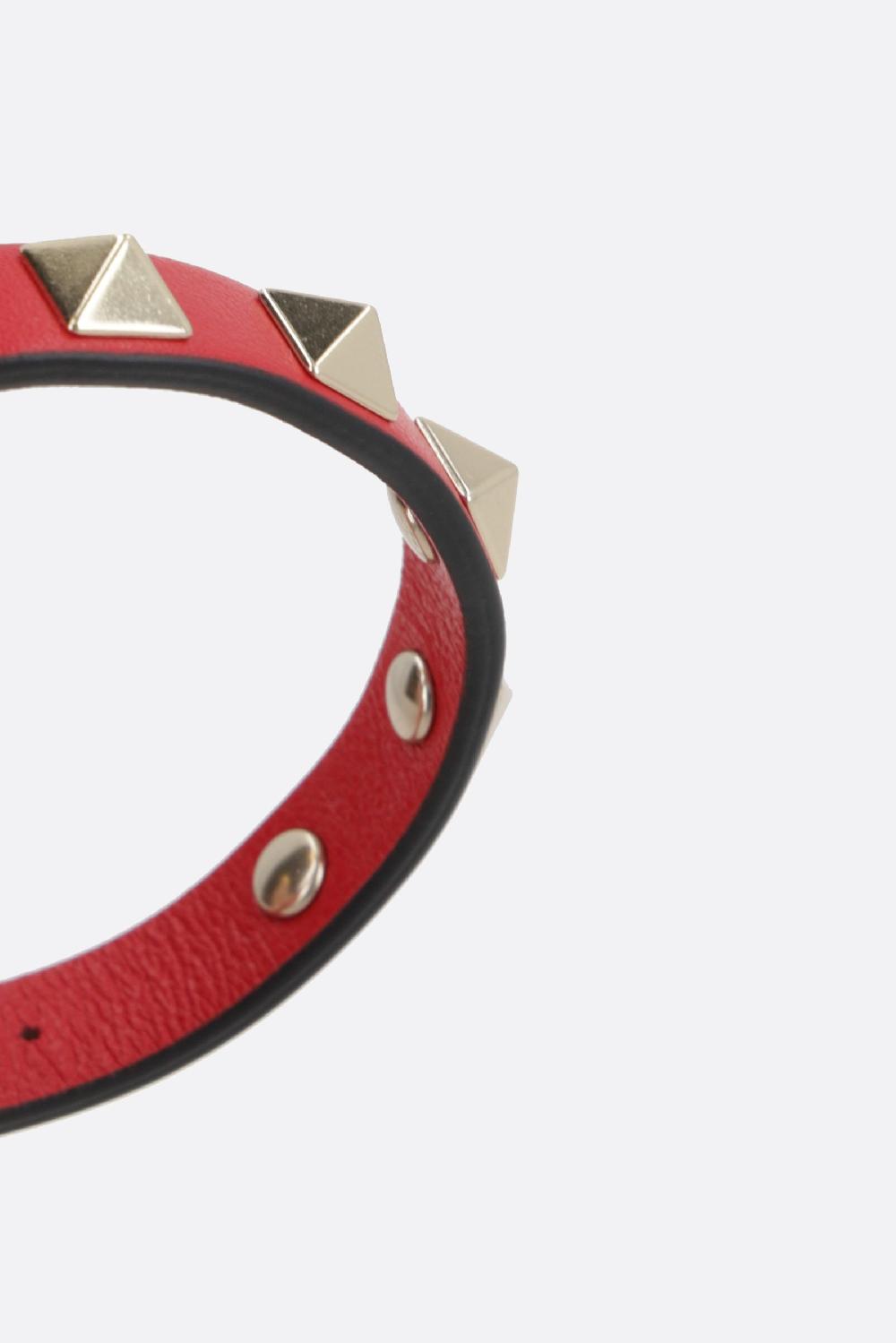 VALENTINO GARAVANI Bracciale Rockstud In Pelle Liscia