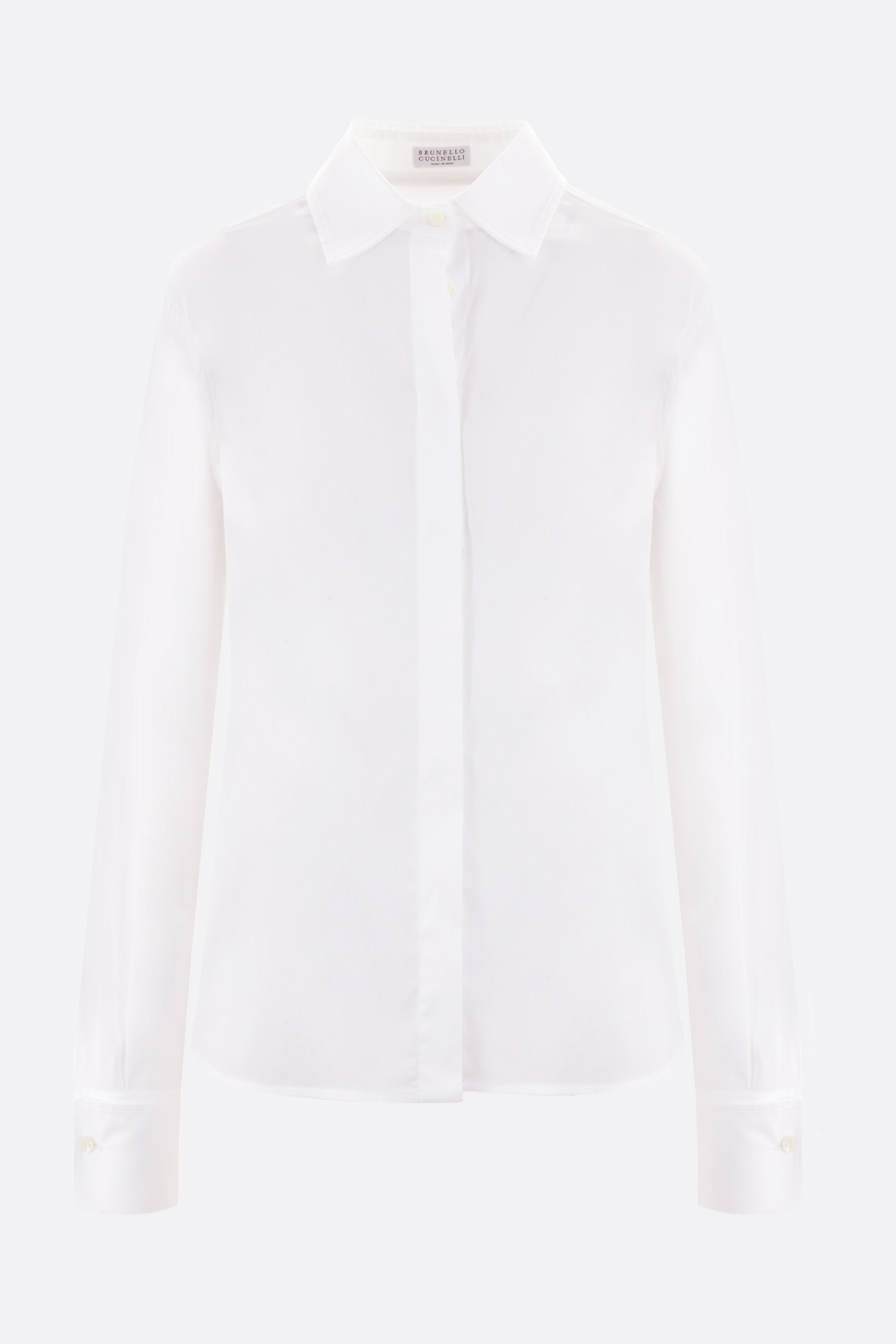 BRUNELLO CUCINELLI Camicia In Popeline Stretch