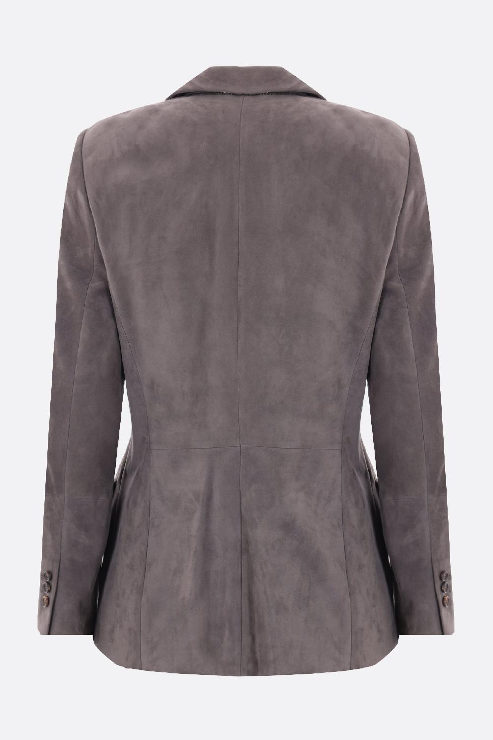 BRUNELLO CUCINELLI Giacca Monopetto In Suede