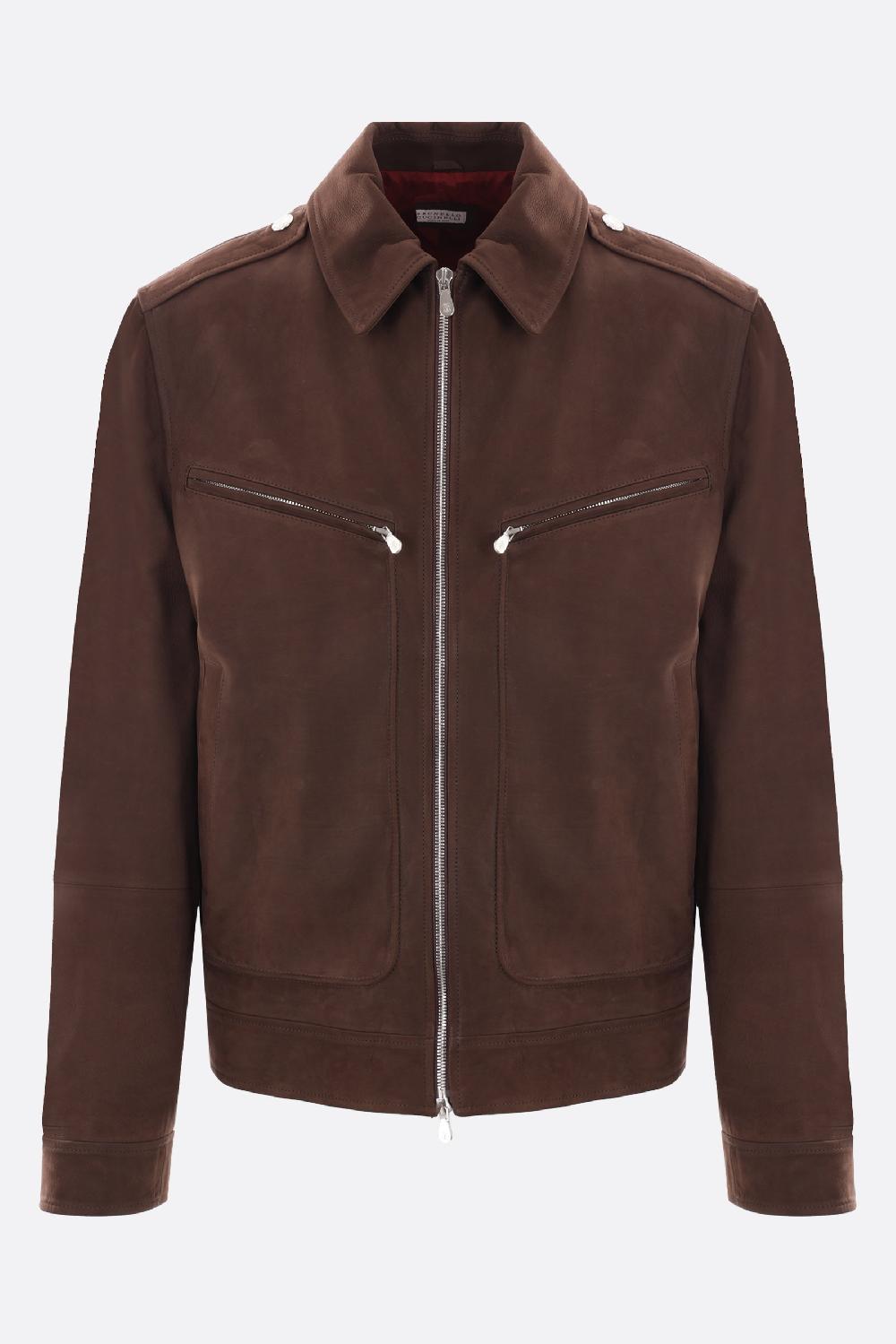 BRUNELLO CUCINELLI giubbotto in nabuk