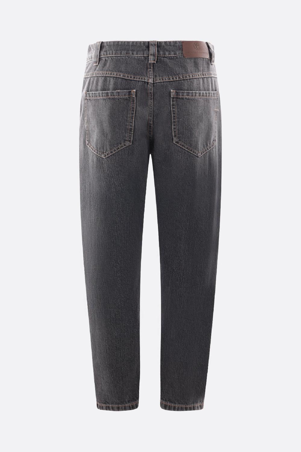 BRUNELLO CUCINELLI Jeans A Gamba Dritta In Denim