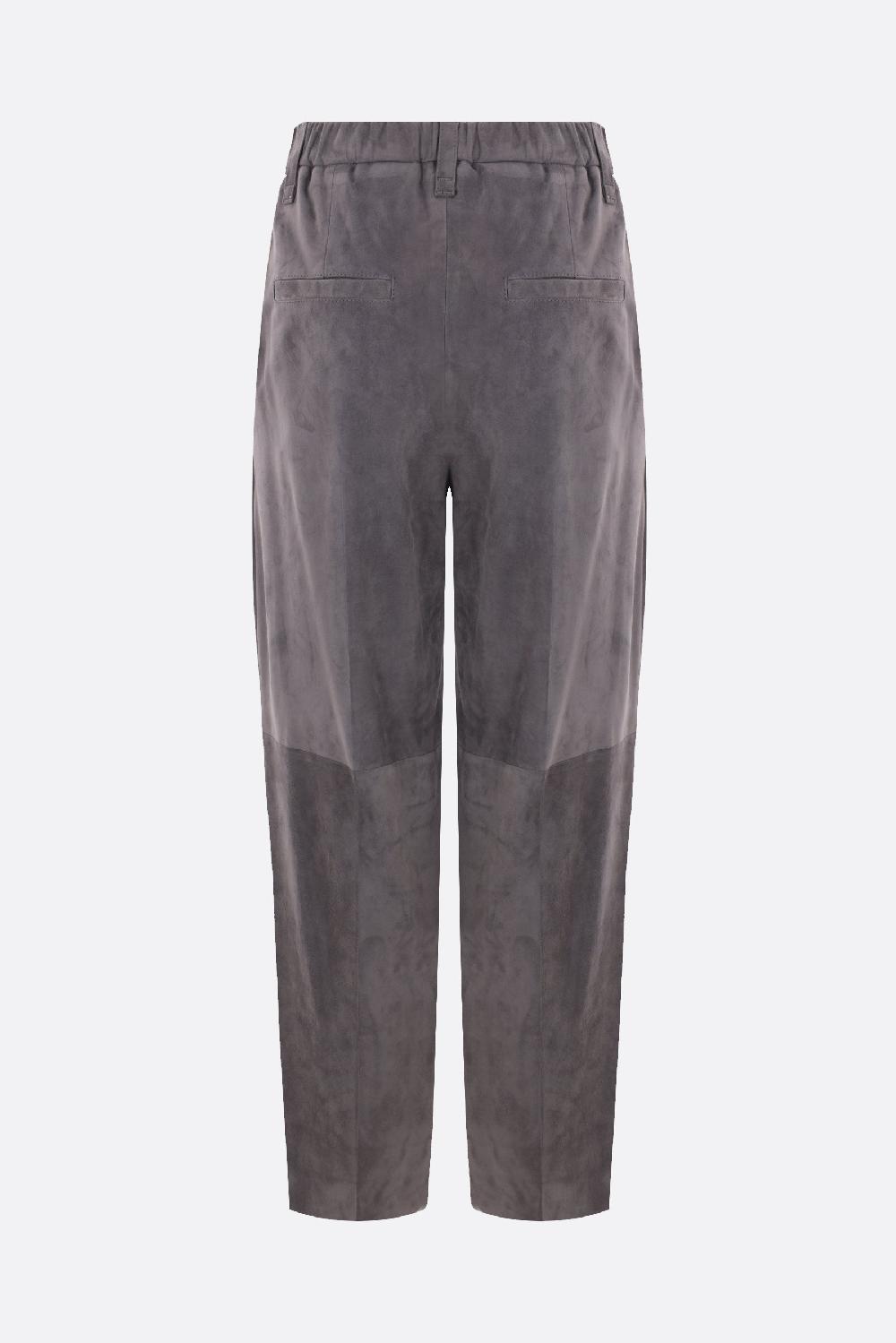 BRUNELLO CUCINELLI Pantalone Baggy-fit In Suede