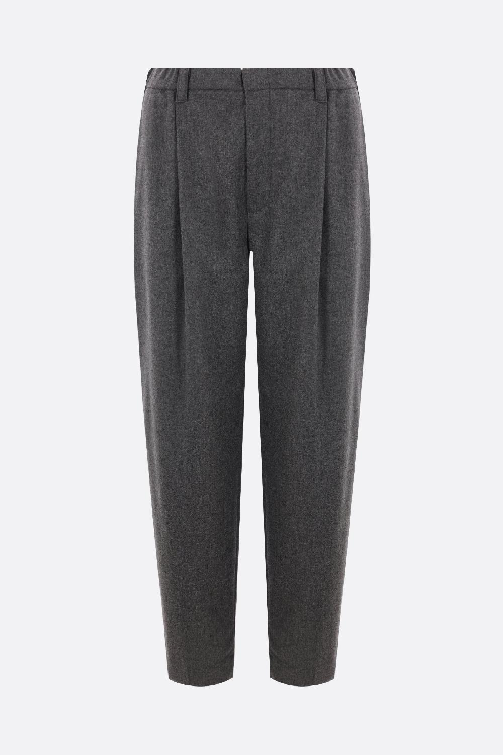 BRUNELLO CUCINELLI pantalone Baggy in flanella