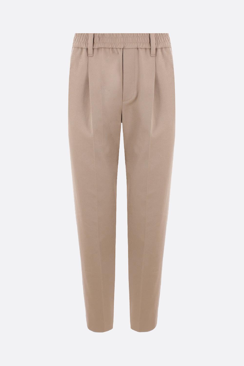 BRUNELLO CUCINELLI pantalone con pinces in drill