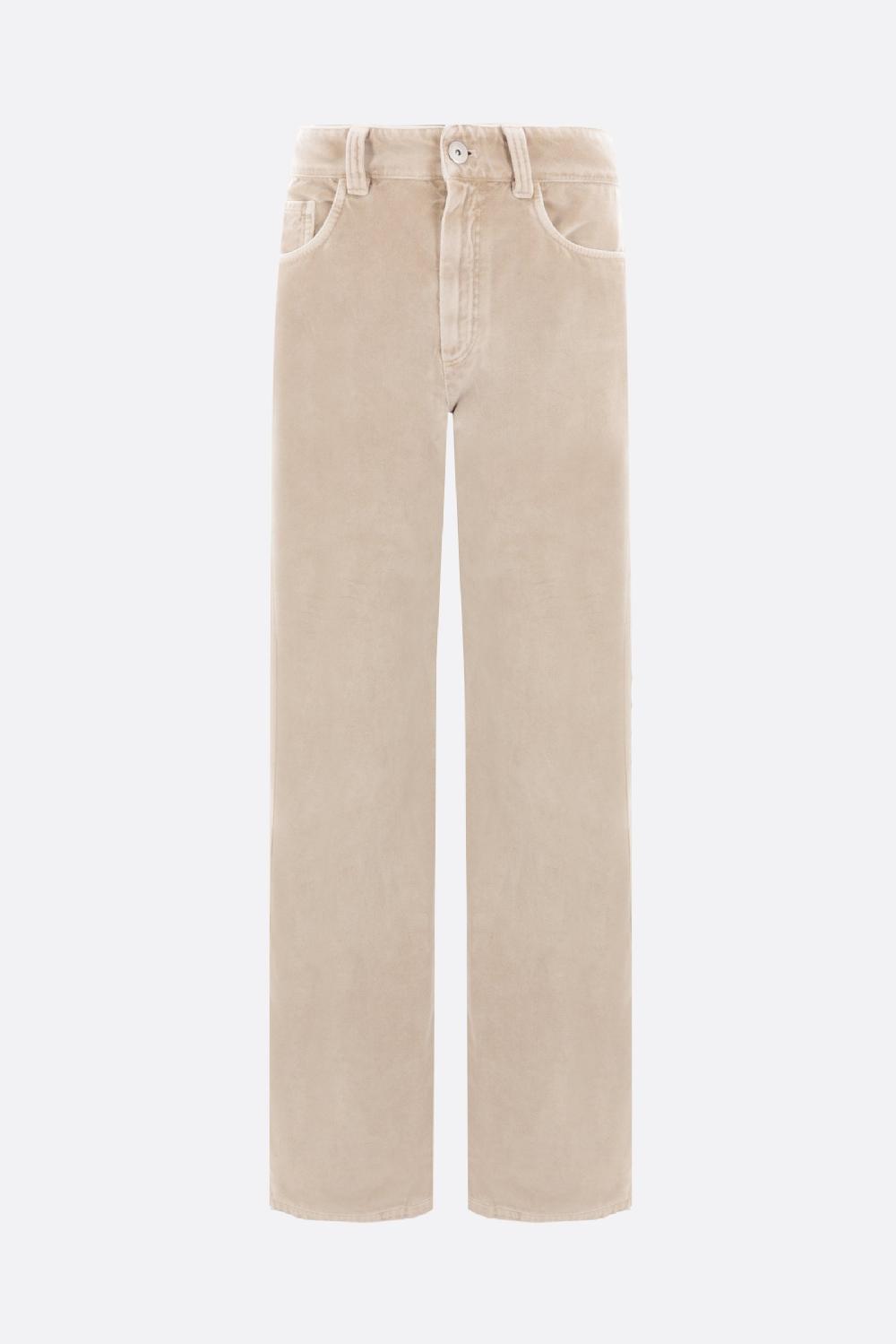 BRUNELLO CUCINELLI pantalone loose-fit in velluto