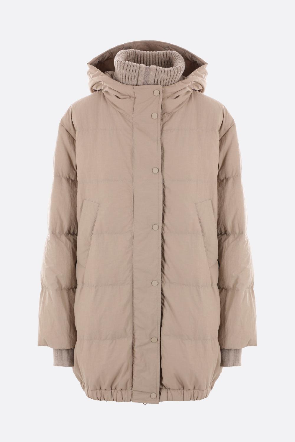 BRUNELLO CUCINELLI piumino in cotone tecnico