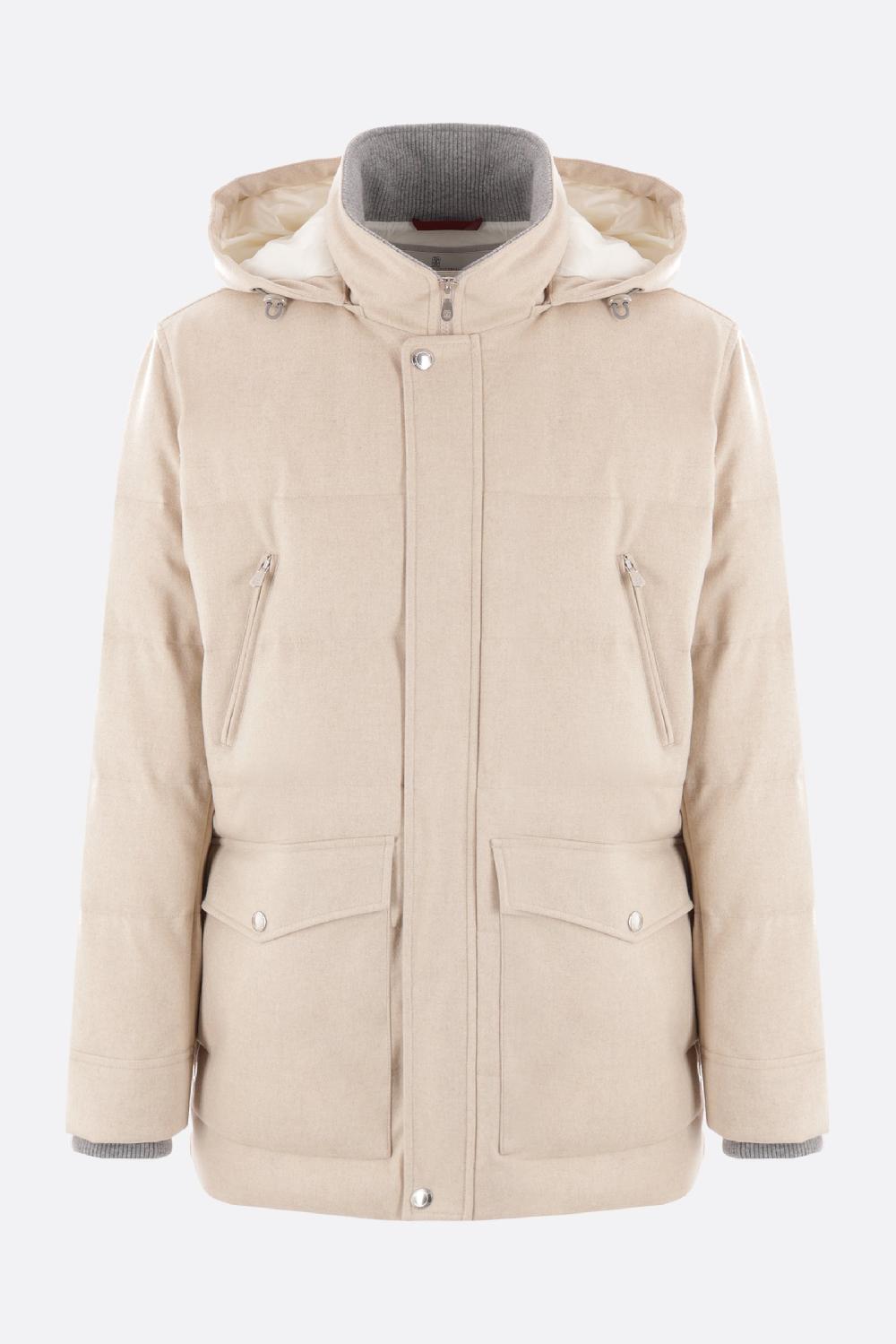 BRUNELLO CUCINELLI piumino in panno di lana