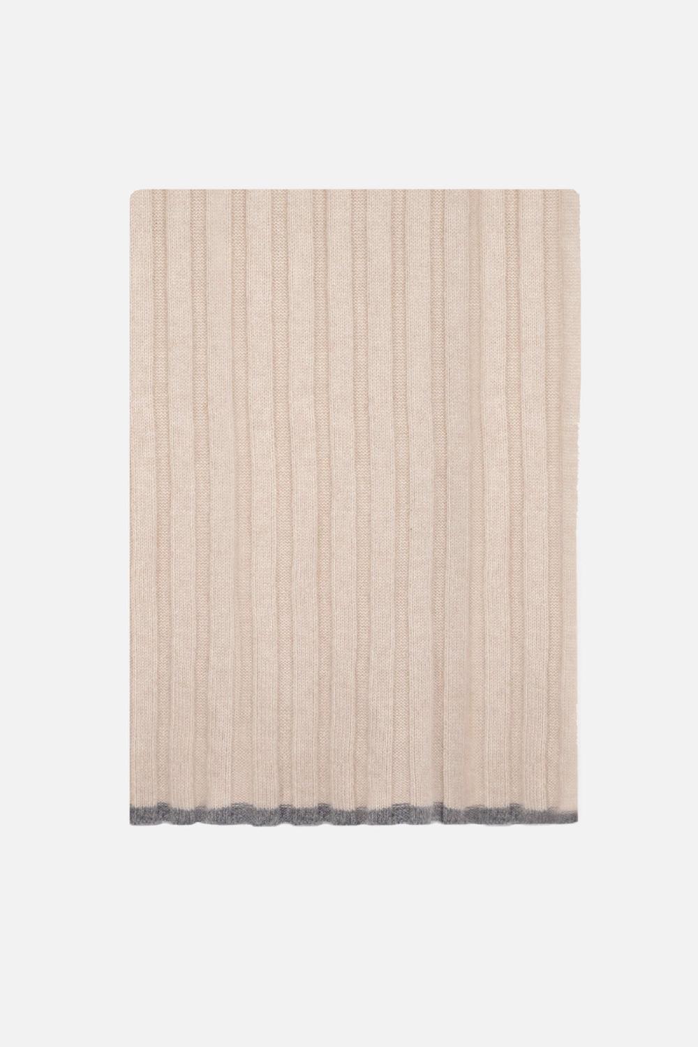 BRUNELLO CUCINELLI Sciarpa In Cashmere A Coste