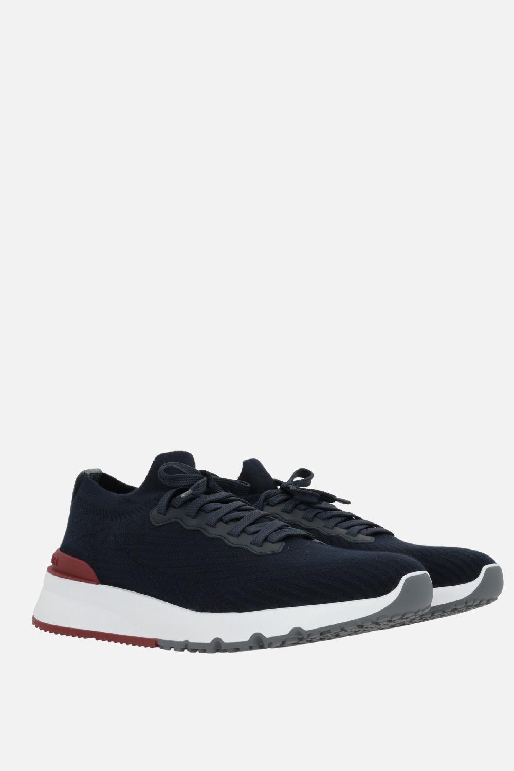 BRUNELLO CUCINELLI Sneaker In Maglia Di Cotone