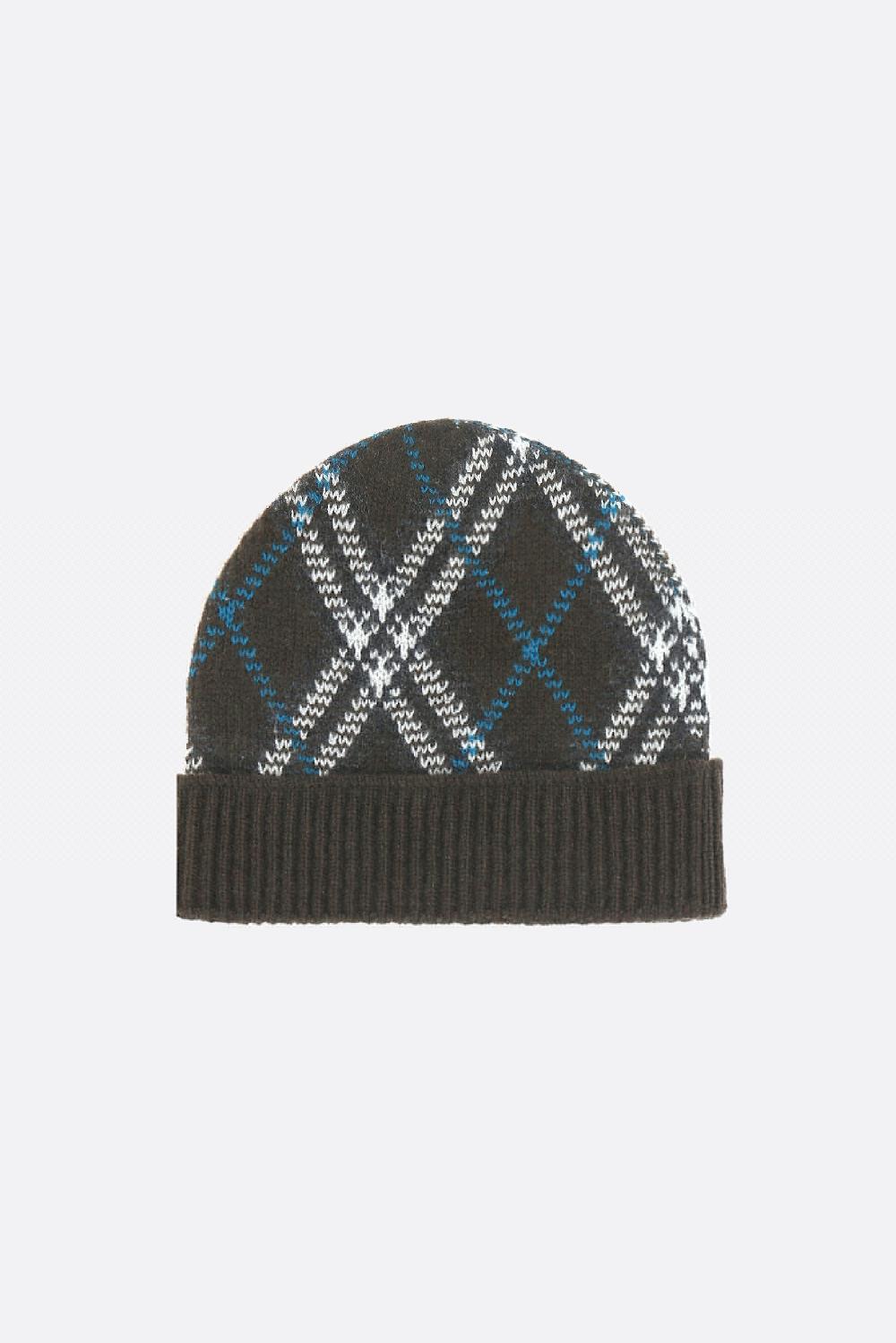 BURBERRY Berretto In Misto Cashmere Check