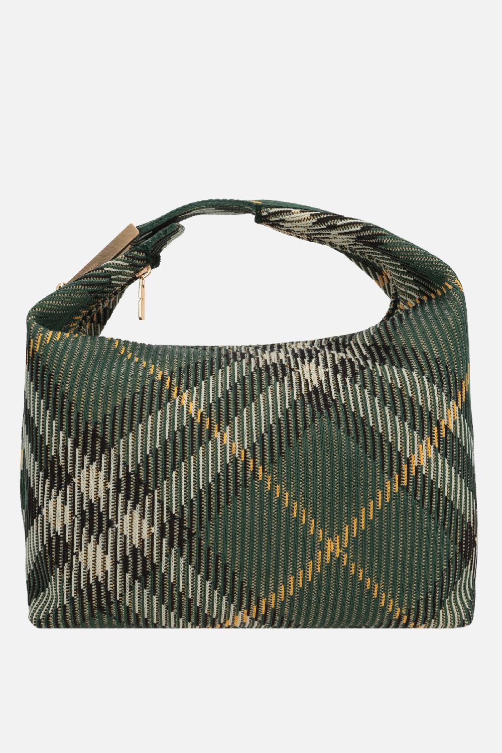 BURBERRY borsa a mano Peg media in maglia tecnica