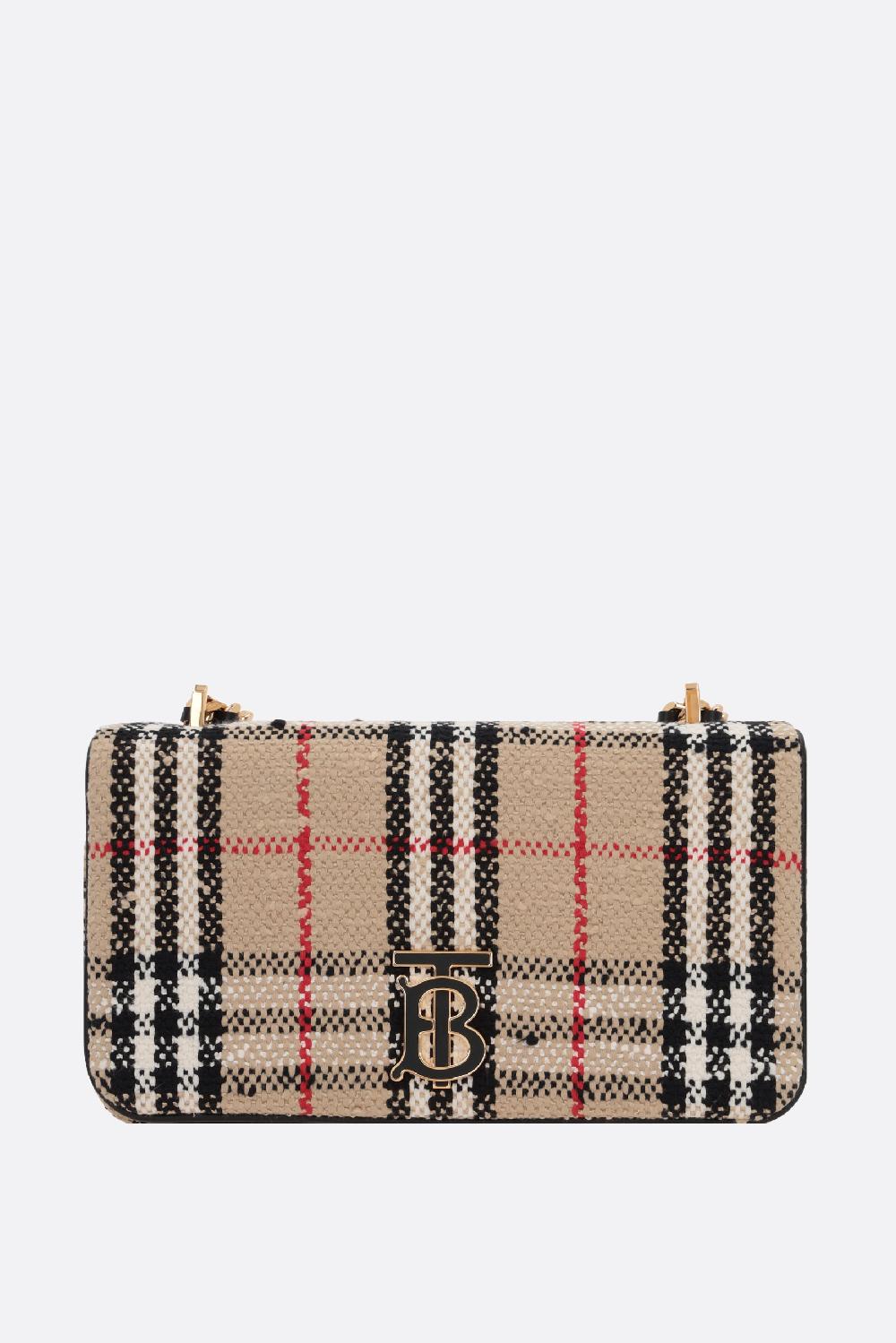 BURBERRY borsa a spalla Lola small in bouclé