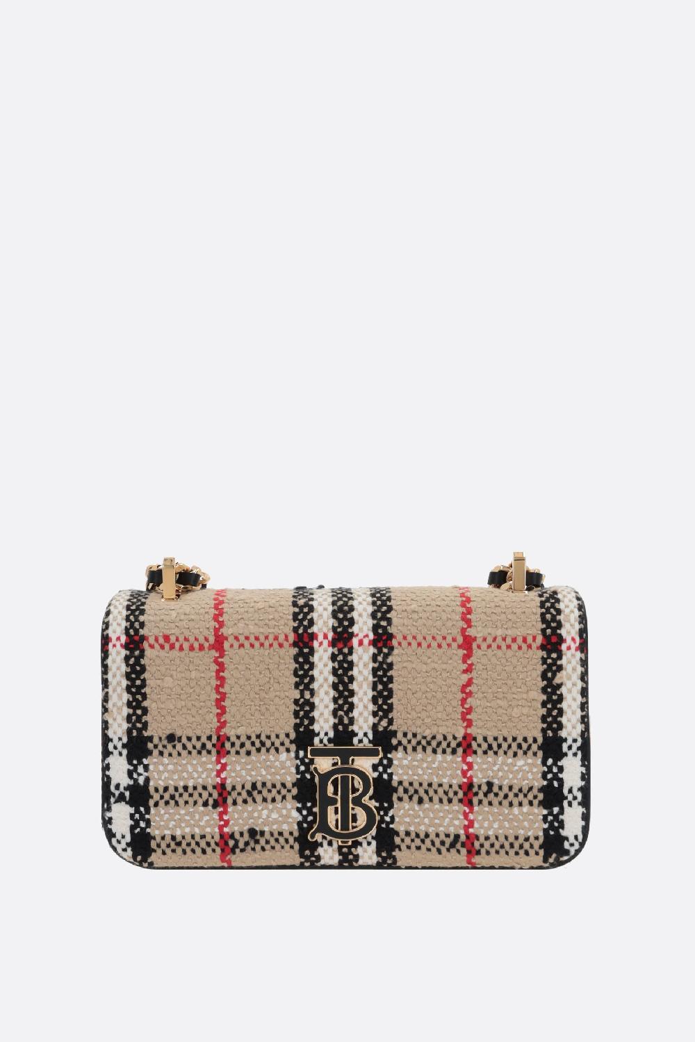 BURBERRY borsa a tracolla Lola mini in bouclé