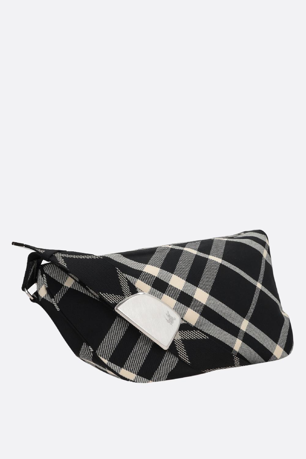 BURBERRY Borsa Messenger Shield In Jacquard Check