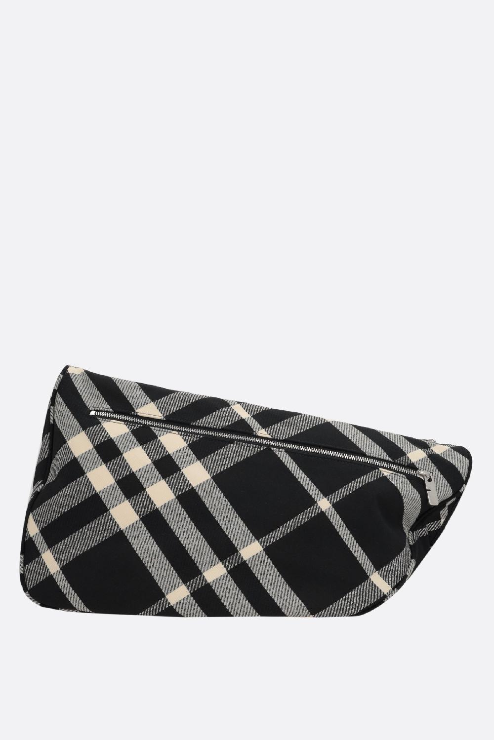 BURBERRY Borsa Messenger Shield In Jacquard Check